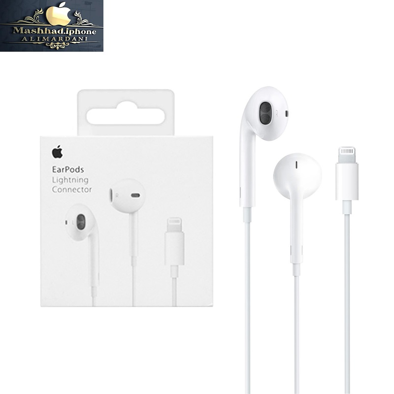هندزفری با سیم Apple اپل لایتنینگ Lightning مدل صد درصد اورجینالMMTN2ZM/A